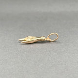 Estate 18K Y Gold 23.9mm Mano Cornuto Pendant