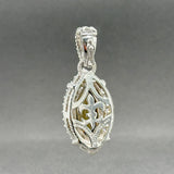 Estate Judith Ripka SS CZ Enhancer Pendant