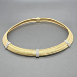 Estate Roberto Coin 18K TT Gold Diamond Primavera Necklace, Bracelet, Earring, & Ring Set