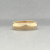 Estate 14K Y Gold 5.1mm Milgrain Edge Ring