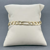 Estate 14K Y Gold 7.2mm Figaro Bracelet