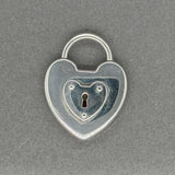 Estate Tiffany & Co. SS Heart Padlock Pendant