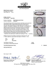 Estate 18K W Gold 1.14ctw G-H/SI1 Diamond Bangle Bracelet