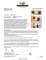 Estate 14K TT Gold 1.08ctw Sapphire & 0.03ctw Diamond Butterfly Earrings