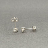 Estate 14K W Gold 0.28ctw H-J/I1 Diamond Stud Earrings