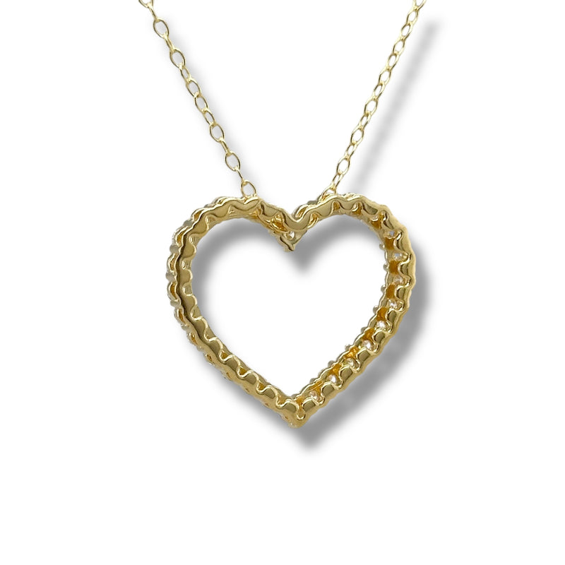 YGP Sterling 1ctw F-G/VS2 Lab Created Diamond Heart Pendant