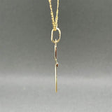 Estate 14K Y Gold 33.82mm Cross Pendant