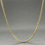 Estate 14K Y Gold 2.5mm 46.5” Curblink Watch Fob Chain