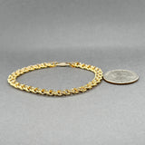 Estate 14K Y Gold Charm Bracelet