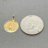 Estate 18K Y Gold Christ Pendant