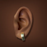 Estate 18K Y Gold 13.3mm Huggie Earrings