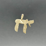 Estate 14K Y Gold Chai Pendant