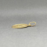 Estate 18K Y Gold Religious Medal Pendant
