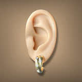 Estate Tiffany & Co. 18K Y Gold 0.32ctw Diamond Double Etoile Earrings