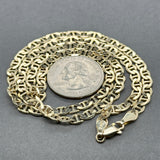 Estate 14K Y Gold 4.50mm 20.25” Mariner Chain
