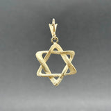 Estate 14K Y Gold Star Of David Pendant