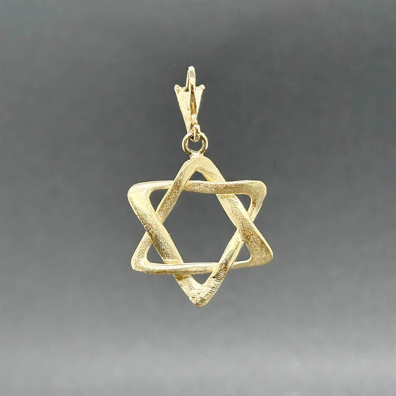 Estate 14K Y Gold Star Of David Pendant