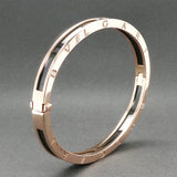 Estate Bulgari 18K R Gold B.zero 1 Black Ceramic Bangle Bracelet
