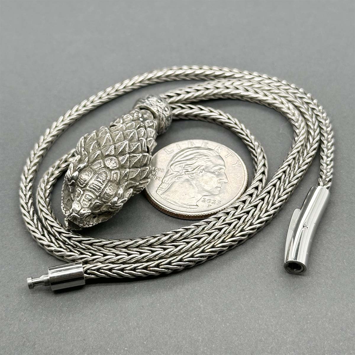 Estate William Henry Sterling Silver Snake Necklace – Walter