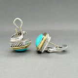 Estate David Yurman SS 18 8.04ctw Turquoise Albion Earrings
