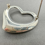 Estate Tiffany & Co. SS Peretti Open Heart Pin