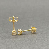 Estate 14K Y Gold 0.20ctw G/VS2 Diamond Stud Earrings