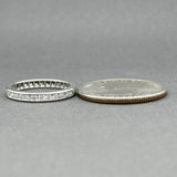 Estate Platinum 0.71ctw G-H/VS2-SI1 Diamond Eternity Ring