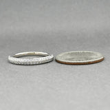 Estate Vera Wang 14K W Gold 0.35ctw Diamond Ring