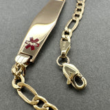 Estate 14K Y Gold Medical Alert ID Bracelet