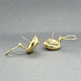 Estate Tiffany & Co. Peretti 18K Y Gold Thumbprint Earrings