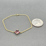 Estate David Yurman 18K Y Gold 1.91ct Tourmaline & 0.03ctw Diamond Chatelaine Bracelet