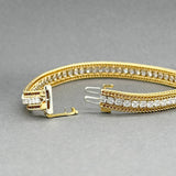 Estate 14-18K Y Gold 3.56ctw Diamond Tennis Bracelet