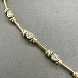 Estate 14K Y Gold 1.06ctw Diamond Link Bracelet