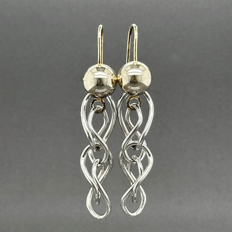 Estate SS “Devorah” Mobius Loop Dangle Earrings