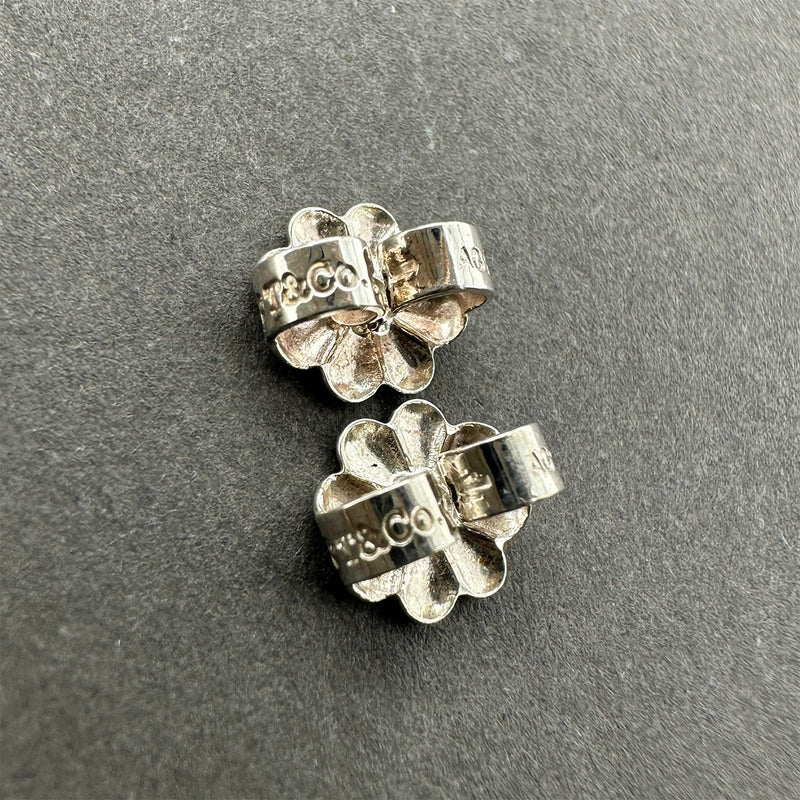 Estate Tiffany & Co. SS Heart Stud Earrings