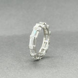 Estate Platinum 3.81ctw H-I/VS2-SI1 Diamond Eternity Ring