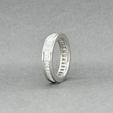 Estate 18K W Gold 2.80ctw G/VS2-SI1 Diamond Eternity Ring