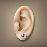 Estate David Yurman 18K Y Gold 2.10ctw Garnet & Diamond Albion Earrings