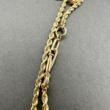 Estate 14K Y Gold 2.01mm 30.5” Rope Chain