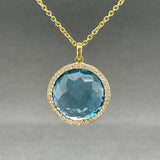 Estate Ippolita 18K Y Gold 21.2ct Topaz & 0.24ctw Diamond Lollipop Pendant