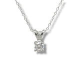 SS 0.50ct  F-G/VS2 Lab Created Solitaire Diamond Pendant