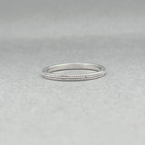 Estate 18K W Gold Coin Edge Ring