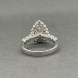 Estate 18K W Gold 3.02ctw G-H/VS1-SI1 Diamond Eng. Ring
