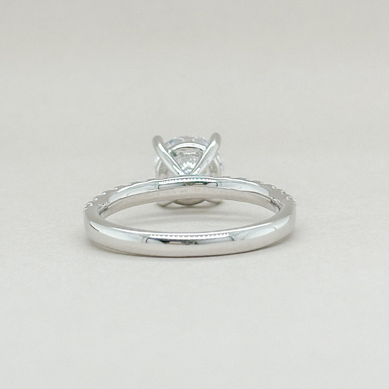 14K W Gold 0.35ctw G/SI2 Diamond Mounting