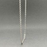 Estate 14K W Gold 2.3mm 20” Cable Chain