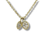 YGP Sterling 1.05ctw  E/VS1 Lab Created Marquise and Oval Diamond Pendant