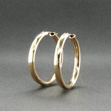 Estate 14K Y Gold 31.95mm Hoop Earrings