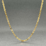 Estate 18K Y Gold 2.3mm 24” Cable Chain