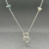 Estate Tiffany & Co. SS Heart Lariat Necklace
