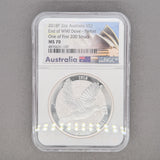 Estate 0.999 Fine Silver 2018-P Australian $2 Dove NGC MS 70